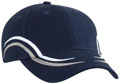 FRONT VIEW OF BASEBALL CAP NAVY/WHITE/GREY
